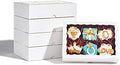 48PCS 10" x7x2.5 Premium White bakery box with window for Cookies by JCXGRVC