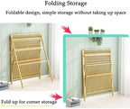 3‑Tier Folding Ladder Bamboo Plant Stand, 48in Tall Corner Floor‑Standing P - Image 5