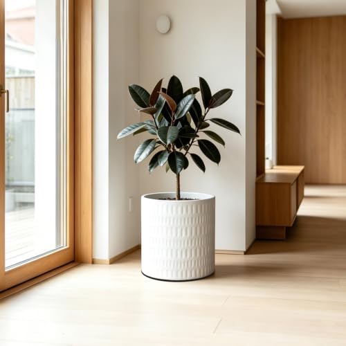 10 Inch Ceramic Plant Pot with Drainage - Image 5