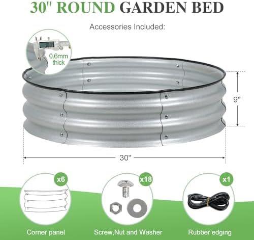 BPS Metal Raised Garden Bed, 2-Pack - Image 2
