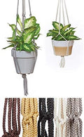 Primitive Planters Neutral Macrame Plant Hangers 36" - Assorted Colors by Primitive+Planters
