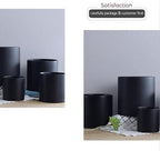 WGVI Matte Black Ceramic Cylinder Vase Width 5.5" Height 5", Flower Arrangements, Candle Holder, Terrarium Planter Pot, Storage Container Organizer, Pen Brush Holder, Tabletop Decor, Bulk, 6 Pcs - Image 7