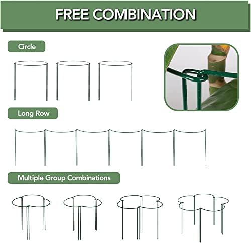 12 Pack 24 Inch Tall Snake Plant Support Stakes with 15 Twist Ties - Image 4