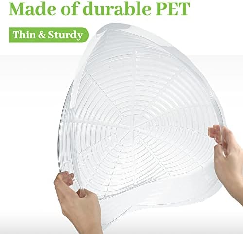 Shellwei 18 Pieces 16" 18" 20" Plant Saucers Clear Durable Plant Saucer Plastic Plants Saucers for Indoors Outdoors Clear Flower Pot Drip Trays Plants Garden Pot Saucer Trays - Image 3