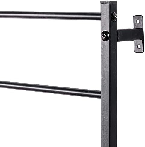 MyGift Matte Black Metal Garden Trellis Wall Mounted Plant Support - Image 6