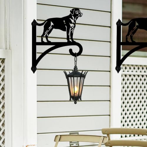peacoblue Labrador Plant Hanger Bracket, Iron Outdoor Hanging Hook - Image 4