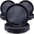 Sawysine 30 Pack Plastic Plant Saucer Round Drip Trays Black Flower Pot Saucers Thick Plant Dish Sturdy Water Tray Heavy Drainage Potted Container for Indoor Outdoor Garden (14 Inches) by Sawysine