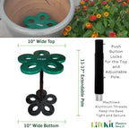 Lift Kit Planter Insert Tall Column Plant Riser Fill Bottom of Tall Flower Pots and Large Plant Containers | Indoor and Outdoor (11-17" Rise, 10" Base, 10" Top) - Image 3