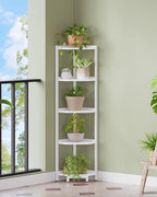 Hzuaneri Corner Shelf Stand 5-Tier Corner Bookshelf Storage Standing Shelf - Image 7