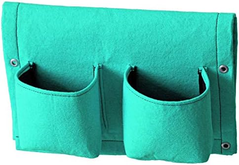 VegTrug Balcony Planter, 4-Pocket Rail Planter, Planter with Lined Surface for Moisture Retention, Versatile and Convenient, 16.54" x 22.83" x 3.94", Blue - Image 2