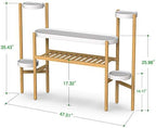 Bamboo Plant Stand Indoor, 3 Tier Plant Shelf Table for Multiple Plants - Image 4