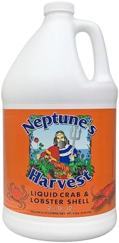 Neptune’s Harvest Organic Crab & Lobster Shell Multi-Purpose Liquid Fertilizer (2-0-2) - 1 Gallon Bottle - Rich in Nutrients Soil Fertilizer - Plant Food for Lawns, Gardens, and Vegetables by NeptunesHarvest