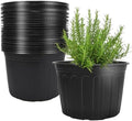 30 Pack 5 Gallon Plastic Nursery Pots,12.8 Inch Thickened Soft Plant Pots with Drainage Holes,Flower Planter Container for Seedlings Garden,Indoor and Outdoor by Unknown