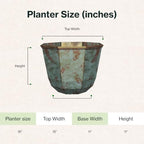 GROWSCAPE Shaina Resin Planter, Pottery Finish Garden Pot,15” Patina Copper - Image 6