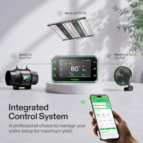VIVOSUN 4x4 Pro Grow Tent Kit 550W Aerolight E42A+ Smart Control System - Image 5