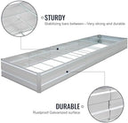 Galvanized Raised Garden Bed Kit, Galvanized Planter Raised Garden Boxes Outdoor, Large Metal Raised Garden Beds for Vegetables,16 * 3 * 1 FT,Silver - Image 3