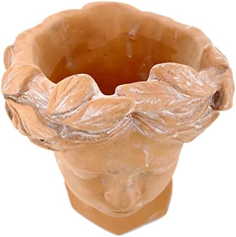 Greek Goddess Planter Lady Head Bust Terracotta Flower Pot, Indoor Outdoor 8.5" - Image 5