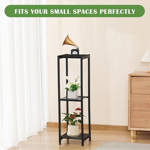 Dipion 3 Tier Pedestal Stand,40 Inch Extra Tall Plant Stand Indoor,Black - Image 6