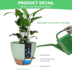 Self Watering Planter Set with Visual Water Level, 6Pack Small Plastic Pot with Drainage Holes and Reservoir Saucers, Modern 8+7+6.5+6+5.5+5 Inch Bottom Watering Flower Pots for Indoor Plant - Green - Image 6