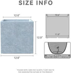 Kante 12" Square Concrete Planter, Blue Gray Modern Pot, Indoor Outdoor - Image 2