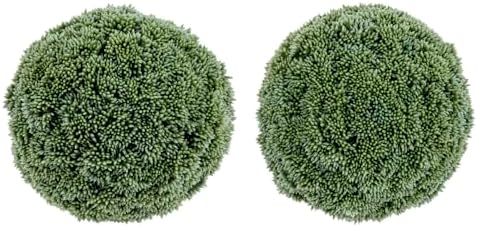 MyGift 6 Inch Decorative Artificial Boxwood Topiary Balls, Set of 2 - Image 7