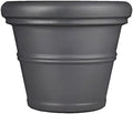 Tusco RR135SL Rolled Rim Planter, 13.5", Slate by TuscoProducts
