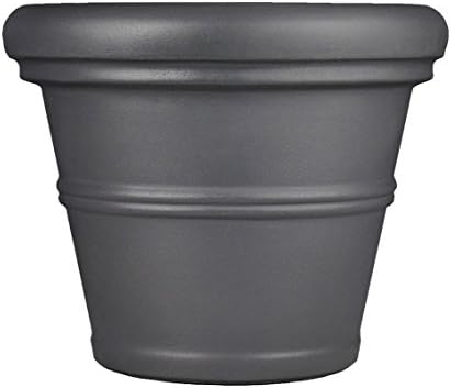 Tusco RR135SL Rolled Rim Planter, 13.5", Slate by TuscoProducts