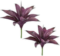 Ttranewsoo Fake Plants Artificial Agave Plants Indoor, UV Resistant Fake Agave Planters Outdoor Decorating Artificial Plants for Outdoors Decor Agave 2 Pack Spring Decorations for Home, 12.6' Purple by Ttranewsoo