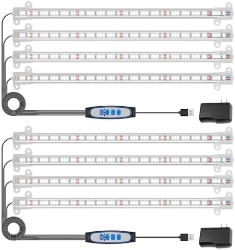 Wiaxulay 16in Grow Light Strip for Indoor Plants, 15W Full Spectrum 6000K by Wiaxulay