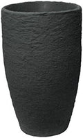 Algreen Athena Self-Watering Planter, Tall Tapered Indoor/Outdoor Plant Pot with Water Reservoir, Black, 24.5" H x 15" Dia. by Algreen