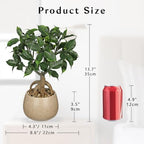 Artificial Bonsai Tree Fake Small Ficus Plant with Ceramic Pot Indoor Plant - Image 2