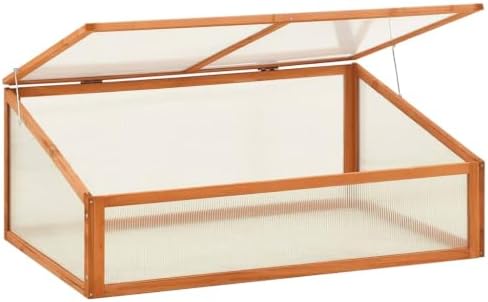 Greenhouse 39.4x25.6x15.7 in Firwood Cold Frame Garden Planter - Image 2