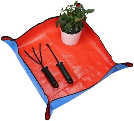 Plant Potting Mat 2 Pcs Planting Mat 50cm-100cm Gardening Potting Pad Foldable Garden Plant Flower Pot Transplanting Waterproof Mats(75 x 100 cm) - Image 3