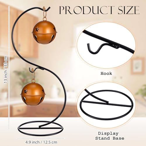 Tatuo 20 Pcs Ornament Holder Stand with Hooks for Glass Ball,Elegant - Image 2