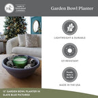 The HC Companies Garden Bowl Shallow Garden Bowl, 24 Inch, Clay, 2-Pack - Image 4