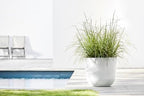 Ecopots Oslo Round Flower Planter, Pure White, 17.75" - Image 4
