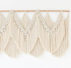 Macrame Wall Hanging Wedding Hanger Tassel Knotting Boho Decor 47"W*25"L - Image 6