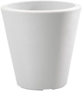 Crescent Garden Madison Planter– Weather-Resistant, Double Walled Indoor/Outdoor Plant Pot with Drain Hole – Durable All-Season Flower Container, 20" W (Cloud White) by CrescentGarden