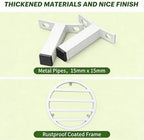 3 Pack 12 Inch Metal Plant Stands Outdoor Indoor Pot Riser,White - Image 3