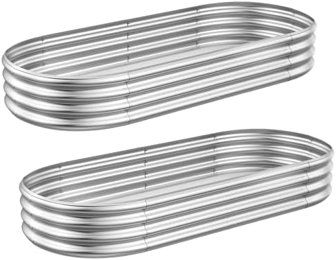 2-Pack Metal Raised Garden Bed, 4x2x1ft Galvanized Planter Box for Outdoor Vegetables & Flowers, Corrosion-Resistant Raised Garden Beds Outdoor with Open-Bottom Design, Lead-Free Herb Garden Planter - Image 7