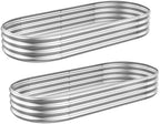 2-Pack Metal Raised Garden Bed, 4x2x1ft Galvanized Planter Box for Outdoor Vegetables & Flowers, Corrosion-Resistant Raised Garden Beds Outdoor with Open-Bottom Design, Lead-Free Herb Garden Planter - Image 7