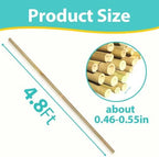 Bamboo Stakes 4.8FT, Approx 5ft Plant Stakes, Garden Stakes 25pcs Specifically Designed for Climbing Plants, Ideal for Tomatoes, Beans, Cucumbers, Peppers, Vines, and More Plant Growth - Image 2