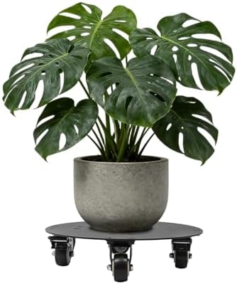 12" Plant Caddy with Wheels Heavy Duty Rolling Plant Stand, 500lbs Capacity by Unknown