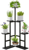 IBUYKE 6 Tier Plant Stand Indoor, Corner Plant Shelf, Black TMJ072B by IBUYKE
