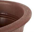 The HC Companies Sierra Round Self-Watering Pot - Lightweight Plastic Planter for Herbs & More - Durable Plant Pots for Indoor Plants & Outdoor Plants (10” Rustic Redstone, Pack of 1) - Image 5