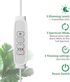 6.3 in Grow Light for Indoor Plants, 15W Full Spectrum Halo Plant Light - Image 3