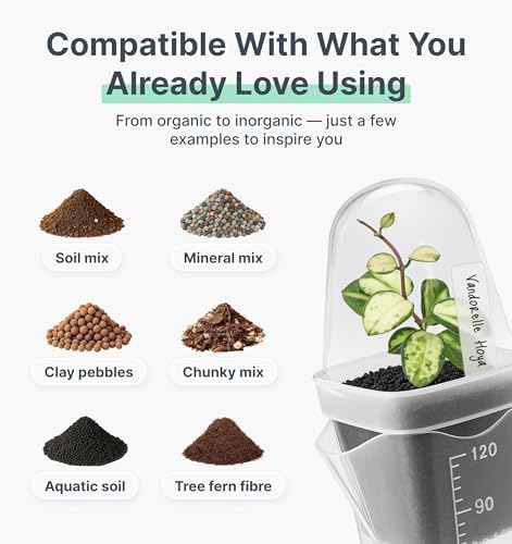 12 Pack 2" Small Clear Self Watering Pots with Humidity Dome for Indoor Plants, Seed Starter Cups, Tissue Culture Acclimation Kit,Alocasia Corm Propagation,African Violet,Cuttings,Seedlings - Image 4
