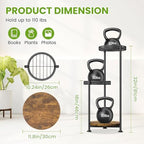 3 Tier Corner Plant Stand Indoor Multiple Sturdy Vertical Metal Flower - Image 3