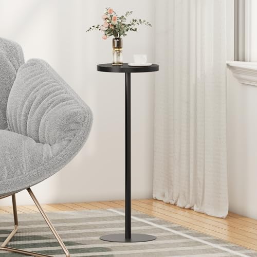 TUTOTAK Tall Round Side Table, Small End Table, Drink Table, Pedestal Table by ChoosetutotakFurnitureBuildYourCozyHome