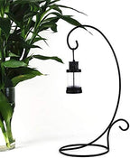 E-view Ornament Display Stand Set of 2 - Metal Stand Flower Pot Holder Rack for Hanging Glass Globe Air Plant Terrarium, Lantern, Witch Ball - Iron Home Wedding Decoration (18") - Image 5
